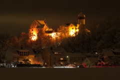 Illertisser Schloss bei Nacht